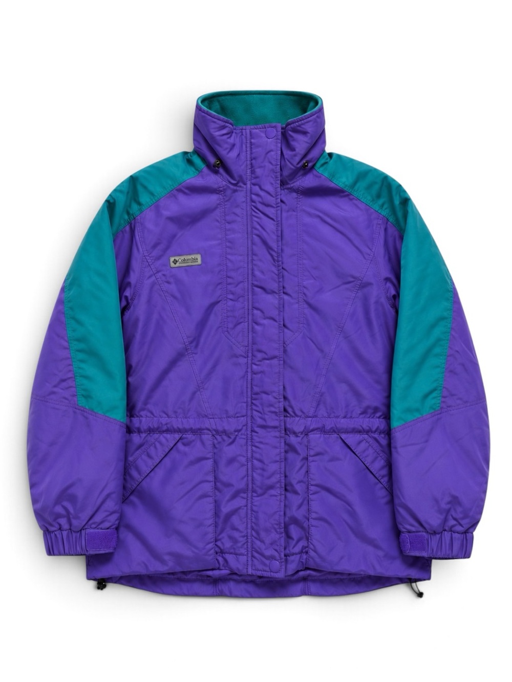 Columbia 90’s Vintage Double Whammy Retro Ski Shell Jacket Purple Teal Large